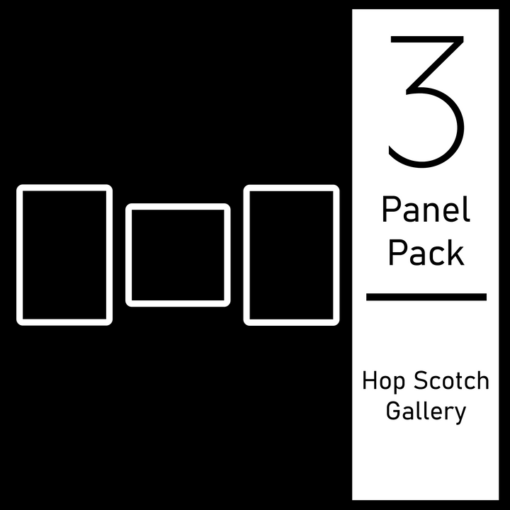 Hop Scotch Photo Gallery Wall (3-Pack) Outline How to Hang Wall Art