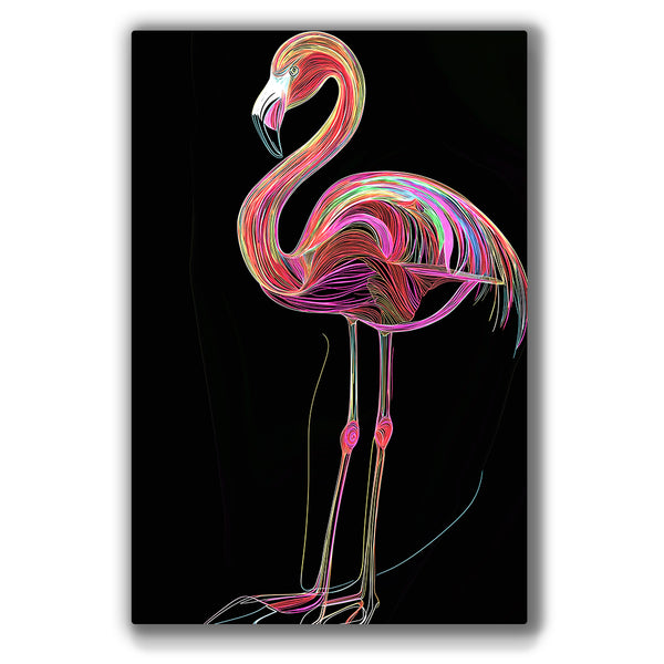 Vibrant metal wall art featuring bold colors and dynamic designs, perfect for adding a lively touch to any space.