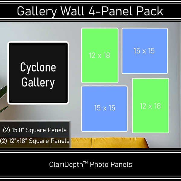 Cyclone Photo Gallery Wall (4-Pack)