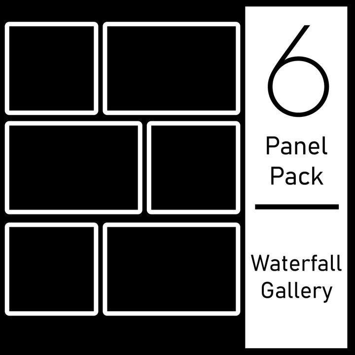 Gallery Wall 6-pack Waterfall Pattern