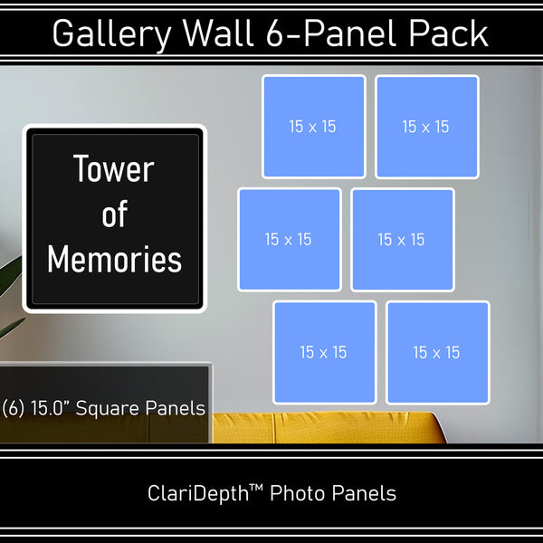 Tower of Memories Metal Photo Gallery Wall (6-Pack)