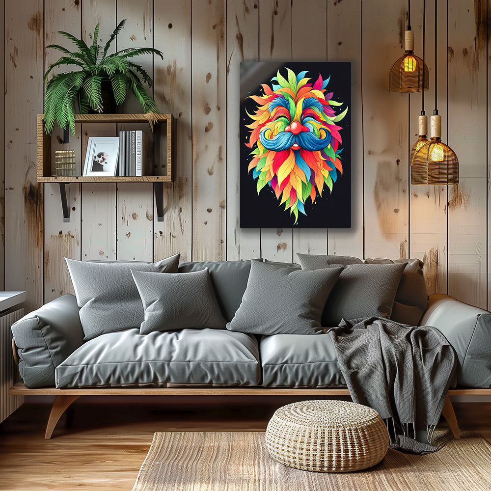 Vibrant metal wall art featuring bold colors and dynamic designs, perfect for adding a modern touch to any space.