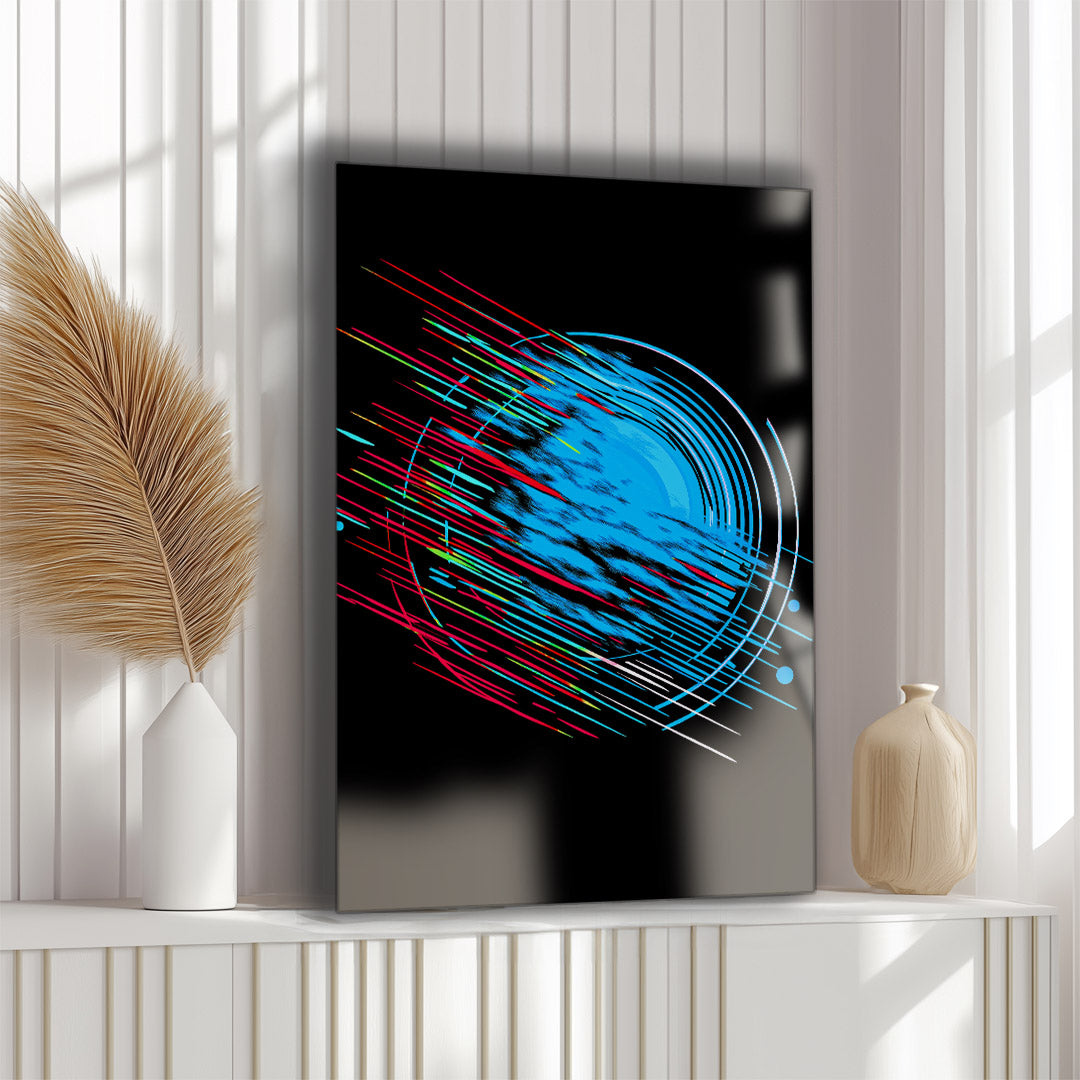 Vibrant metal wall art that brightens any space with its striking colors and contemporary design, perfect for modern decor.