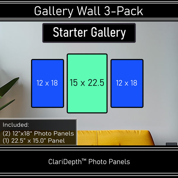 Gallery Wall - 3 Photo Panel Pack