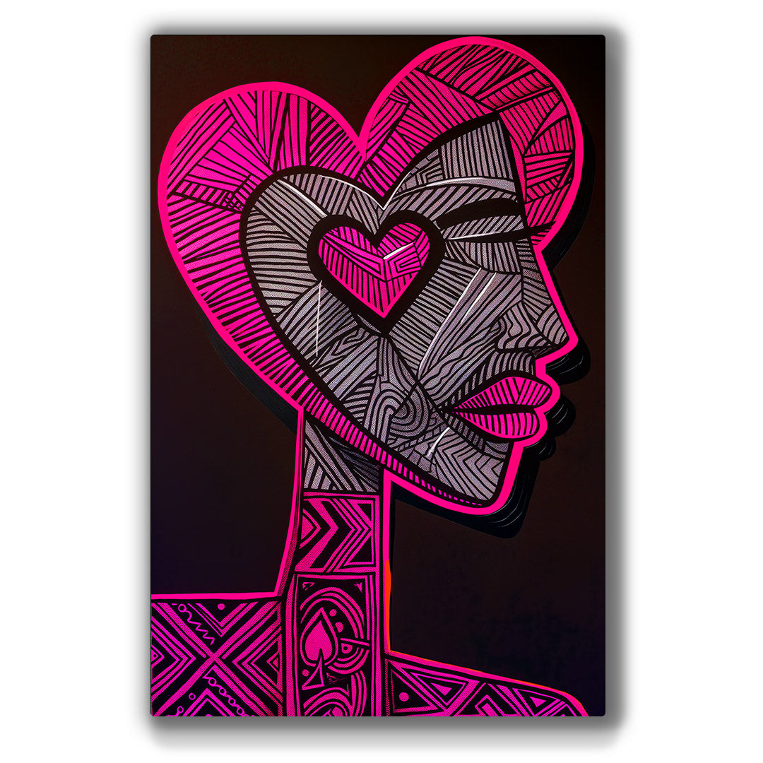 Vibrant metal wall art featuring bold colors and dynamic designs, perfect for enhancing any space with modern elegance.