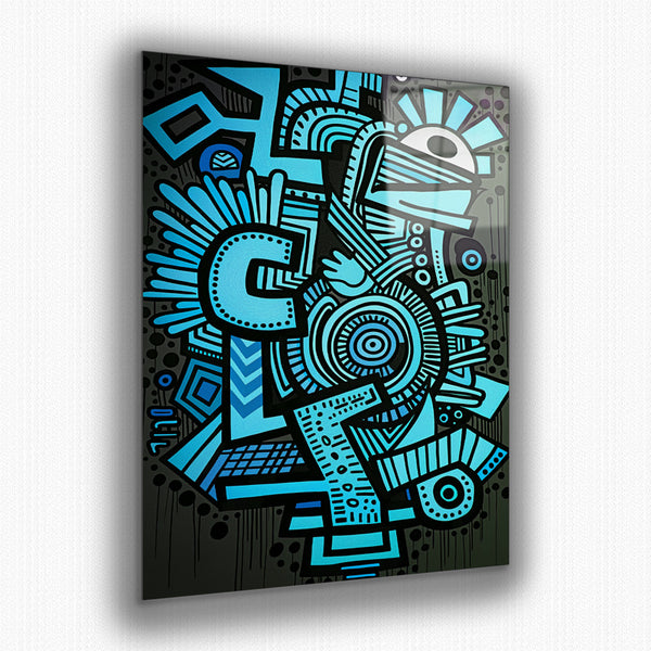 Vibrant metal wall art featuring abstract marker designs, perfect for adding a contemporary touch to any space.