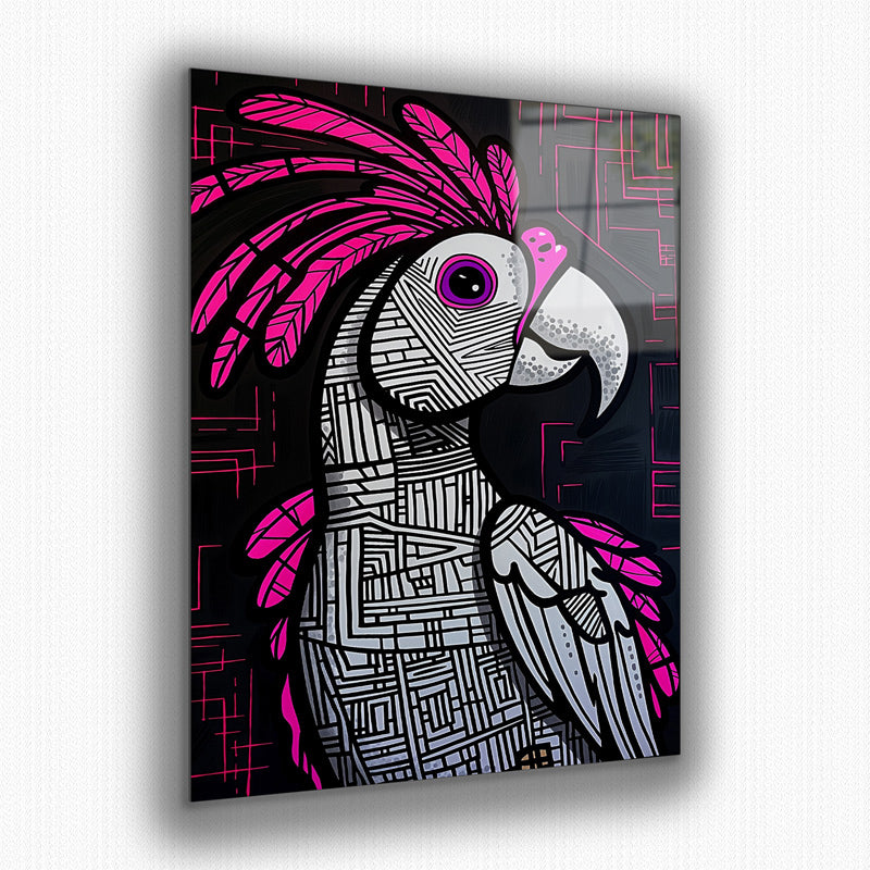 Vibrant metal wall art featuring a stunning parrot design, perfect for adding a colorful touch to any space.