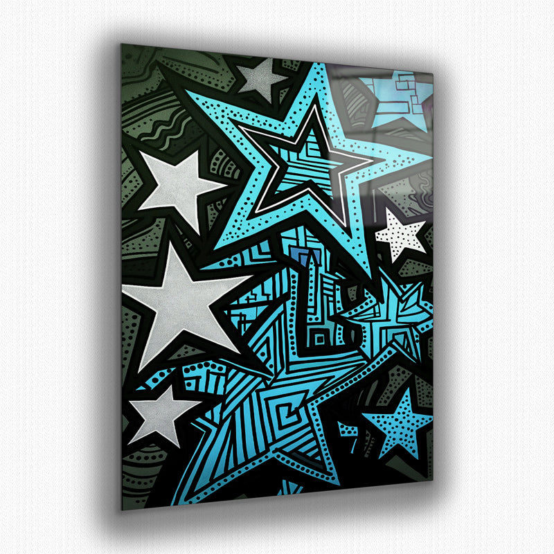 Vibrant metal wall art featuring a stunning cosmic design that adds a bold touch to any space.