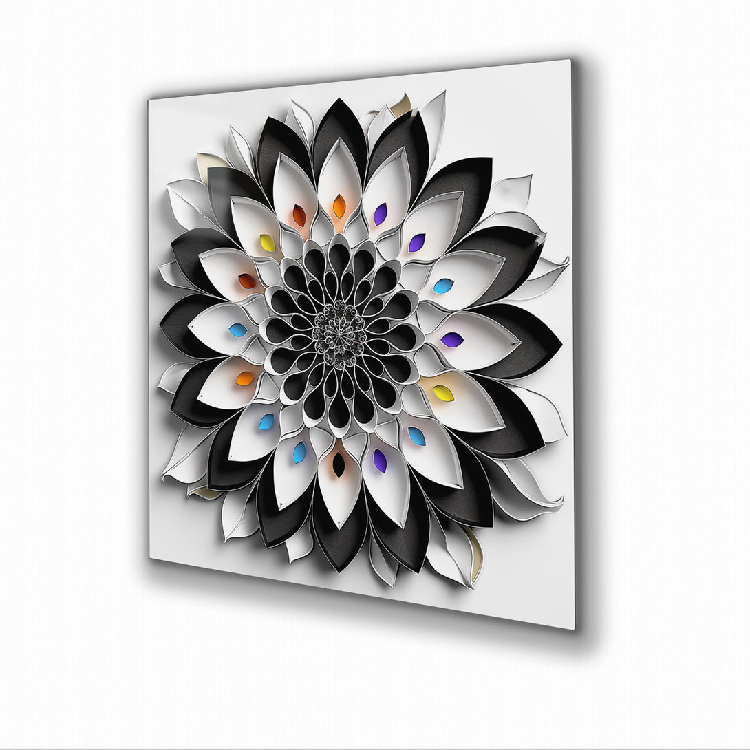 Vibrant metal wall art featuring a stunning color swirl design that adds a dynamic touch to any space.