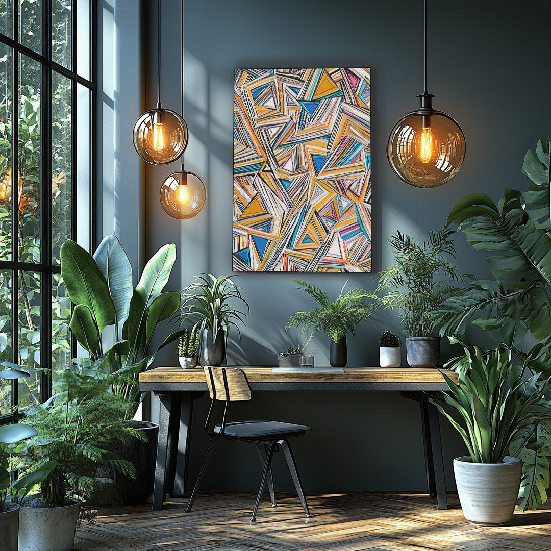 Unique and modern wall art perfect for contemporary spaces.