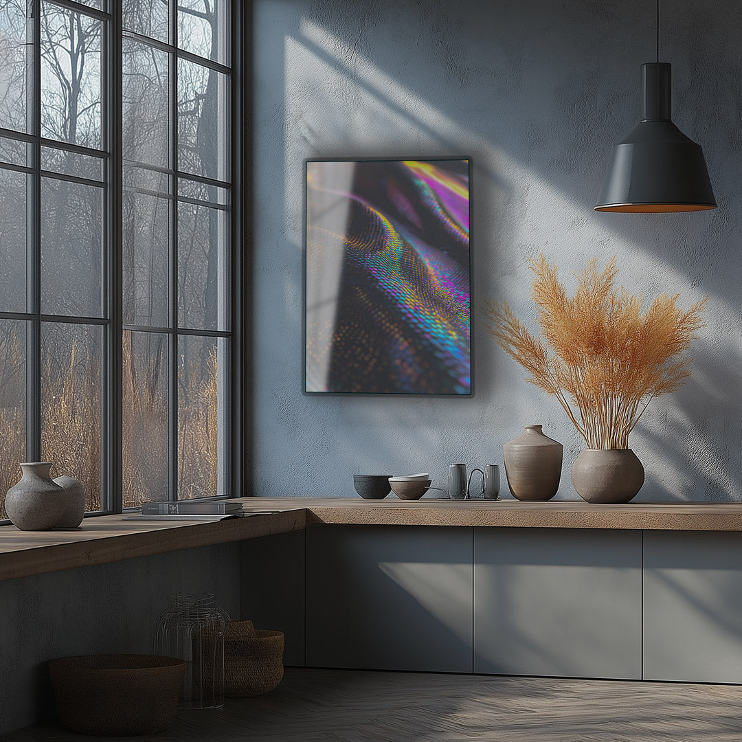 Hypnotic neon artwork ideal for artistic and energetic vibes.