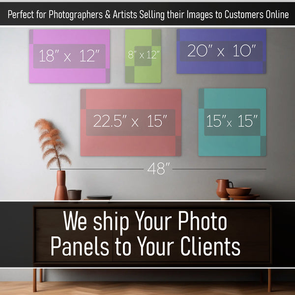 Photographers and Artists Dropship Photo Panels to clients